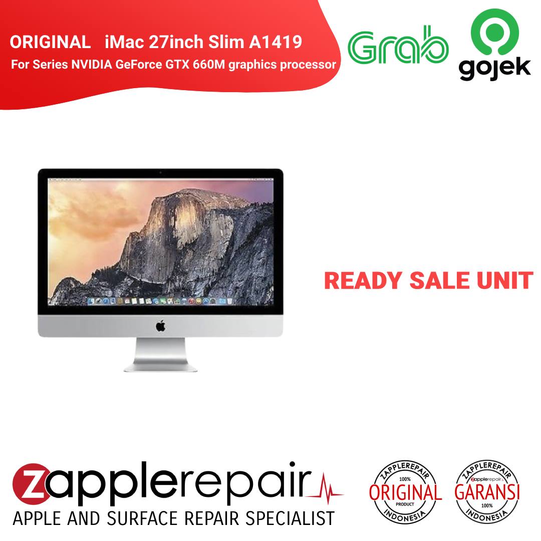 iMac 27inch Slim A1419 Late 2012 Core i5 (I5-3470S) Second Bekas Garansi Original Zapplerepair